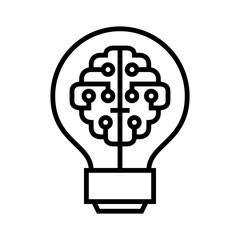 Artificial Idea Line Icon