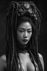 porrait of a japanese woman