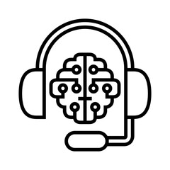 Automatic Call Center Line Icon