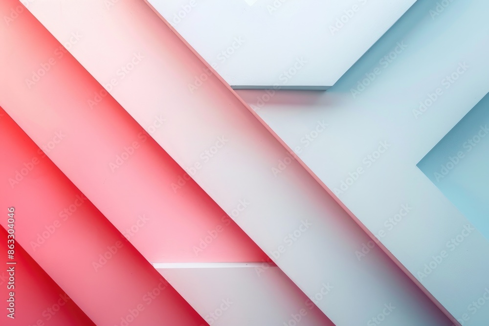 Poster Abstract design with red and blue hues and diagonal pattern