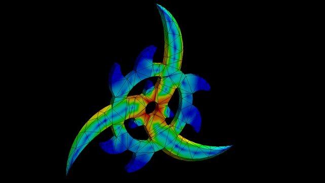 Mechanic simulation engineering - Stress and breakpoint analysis of blade under force and moment conditions