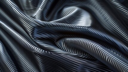 Naklejka premium Gray carbon fiber fabric, perfect as a sleek and modern background or wallpaper.