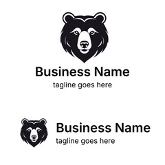 Black & White Bear: Symbolic Logo Design