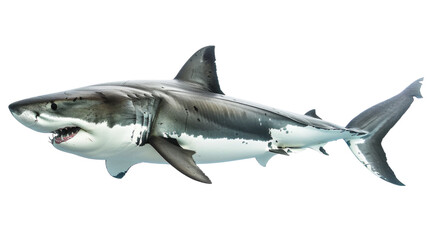 Naklejka premium Shark on transparent background
