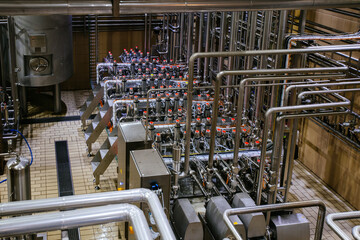 Matrix of mixproof separation valves in modern food or chemical factory