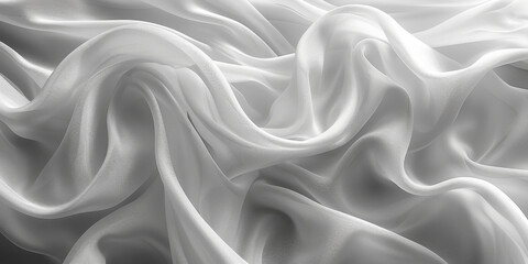 Obraz premium design your space copy background elegant white folds soft flowing beautiful background fabric satin silk white background abstract white 