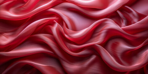 Obraz premium design product your space empty background fabric beautiful pleats soft wavy fabric shiny background satin silk red 