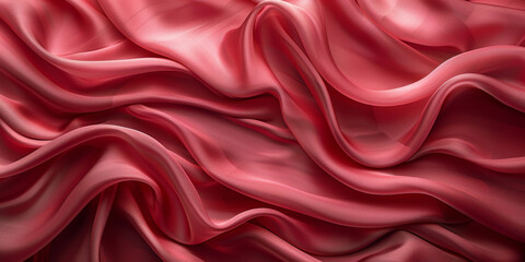 Obraz premium design product your space empty background fabric beautiful pleats soft wavy fabric shiny background satin silk red 