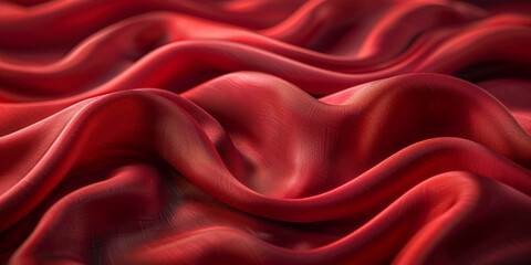 Obraz premium design product your space empty background fabric beautiful pleats soft wavy fabric shiny background satin silk red 