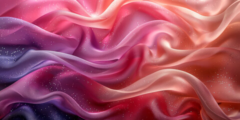 Obraz premium background textile Pattern Texture Wave Color Luxury Sexy Fabric Industry Silk Cloth Linen Passion Satin Material Bedding Smooth Backdrop Threads Pure Clean Clear Curtains 