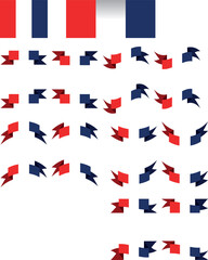 france flag, set of flags of the france , france