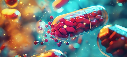 Biocompatible pill dissolving slowly to release medication over time comprehensive visual study of sustainedrelease formulations in future drug delivery
