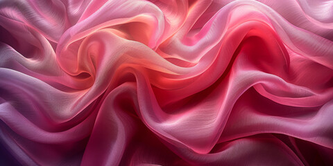 Obraz premium background textile Pattern Texture Wave Color Luxury Sexy Fabric Industry Silk Cloth Linen Passion Satin Material Bedding Smooth Backdrop Threads Pure Clean Clear Curtains 