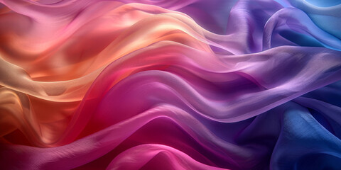 Fototapeta premium background textile Pattern Texture Wave Color Luxury Sexy Fabric Industry Silk Cloth Linen Passion Satin Material Bedding Smooth Backdrop Threads Pure Clean Clear Curtains 