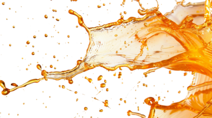 Oil splash, ink, brush strokes on transparent background
