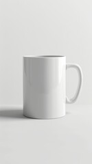 Obraz premium Mockup Display Reference. A White Mug with Copy Space