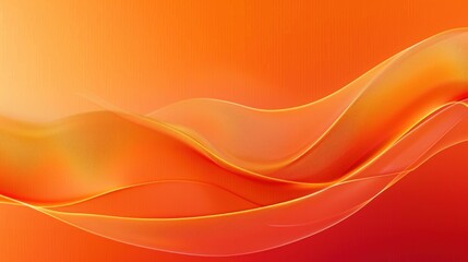 Abstract Orange and Yellow Waves