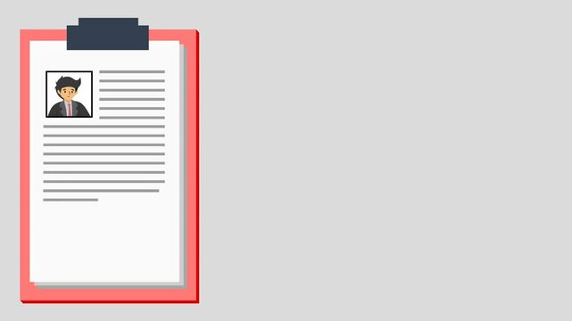 4K video Footage with checklist on clipboard with boxes being tick. proposal, file or document accepted. Submission of proposals, files or documents approved for for Business concept