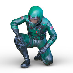 空軍の男性　3DCGレンダリング