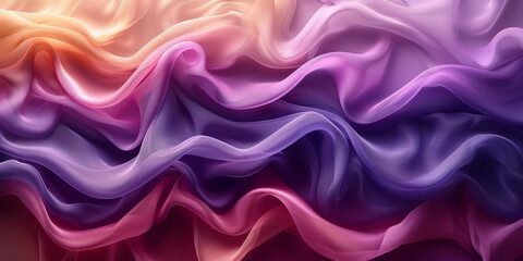 Obraz premium background silk Satin Pleated pleats Delicate drapery fabric abstract Pattern Texture Design Fashion Art Concept Wave Color Luxury Wallpaper Colorful Beautiful Textile 