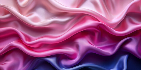 Obraz premium background silk Satin Pleated pleats Delicate drapery fabric abstract Pattern Texture Design Fashion Art Concept Wave Color Luxury Wallpaper Colorful Beautiful Textile 