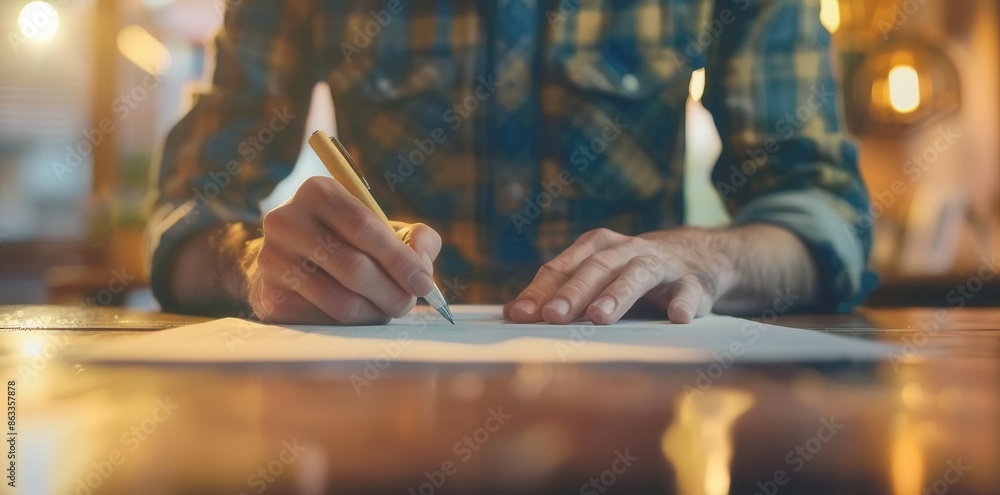 Aufkleber modern technology in action. professional tech writer editing a technical document