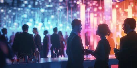 Connecting Innovators. Tech entrepreneur networking concept