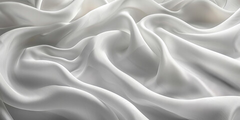 Fototapeta premium silk white folds Elegant material fold smooth soft softness wave sensual sexual abstract background textile clothing drape calm wrinkle fabric macro dress affectionate texture colours 