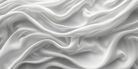 Obraz premium silk white folds Elegant material fold smooth soft softness wave sensual sexual abstract background textile clothing drape calm wrinkle fabric macro dress affectionate texture colours 