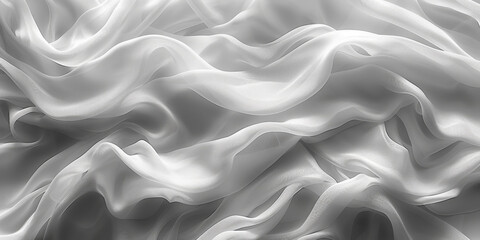 Fototapeta premium silk white folds Elegant material fold smooth soft softness wave sensual sexual abstract background textile clothing drape calm wrinkle fabric macro dress affectionate texture colours 