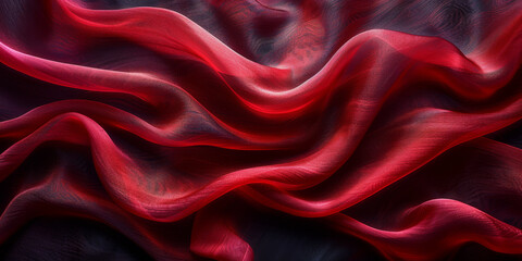 soft abstract threade silk wave desktop copy fabric up black close fold background dark drapery Red isolated black Satin wallpaper frame border clothes red decor satin BorderIsolated material shine 