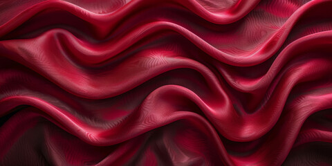Obraz premium soft abstract threade silk wave desktop copy fabric up black close fold background dark drapery Red isolated black Satin wallpaper frame border clothes red decor satin BorderIsolated material shine 