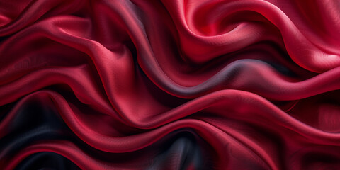 soft abstract threade silk wave desktop copy fabric up black close fold background dark drapery Red isolated black Satin wallpaper frame border clothes red decor satin BorderIsolated material shine 