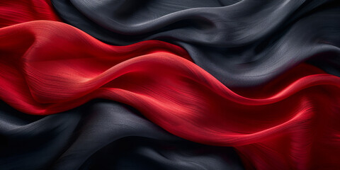 soft abstract threade silk wave desktop copy fabric up black close fold background dark drapery Red isolated black Satin wallpaper frame border clothes red decor satin BorderIsolated material shine 