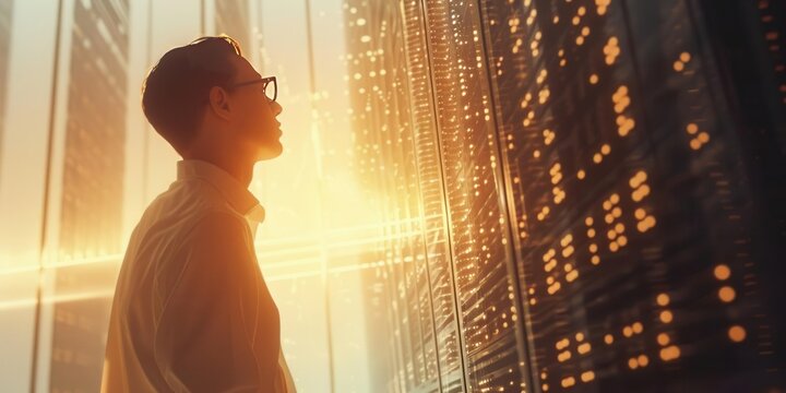 Efficient Database Management. Database administrator maintaining a database concept
