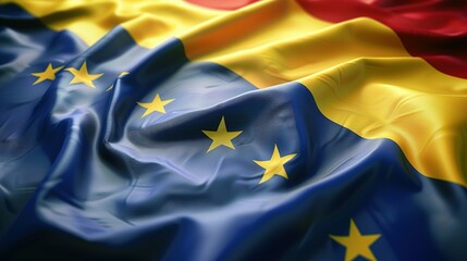 National Flag of Venezuela in High Detail: 3D Illustration of South America's Emblem