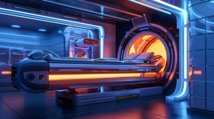 Futuristic Medical Tanning Bed