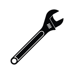 wrench icon design in flat style