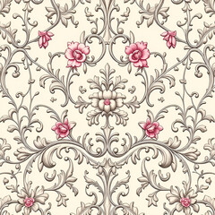 seamless pattern with flowers
