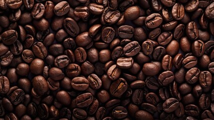 Fototapeta premium Background of coffee beans