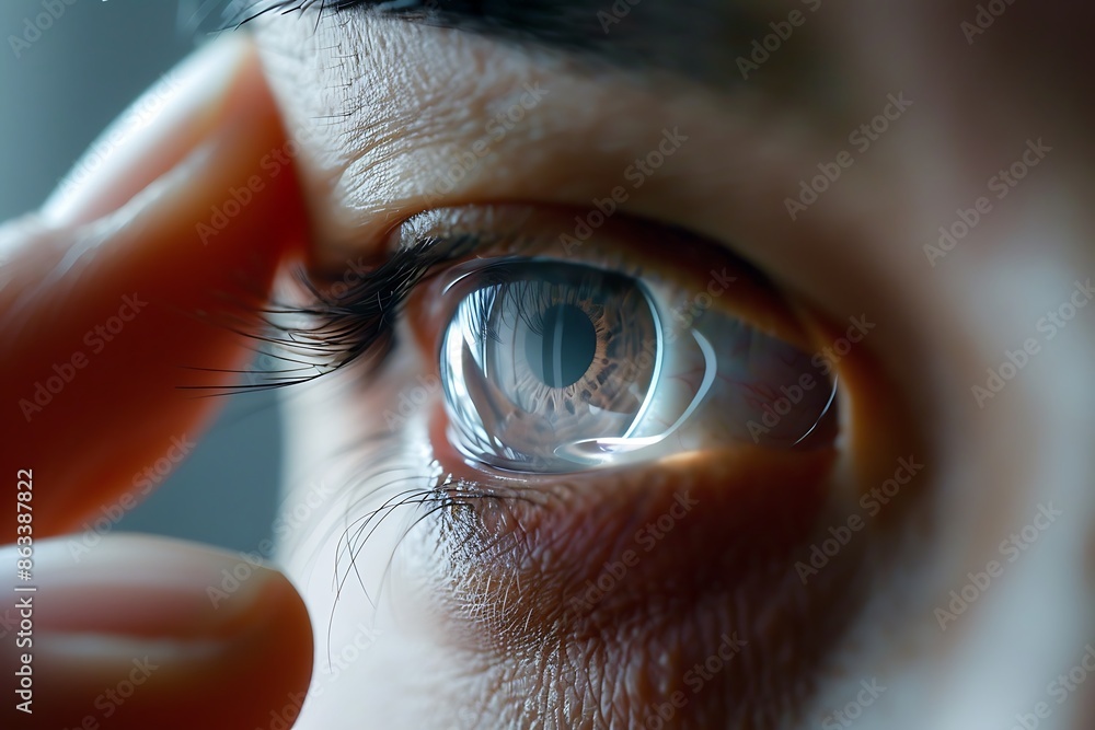 Poster smart contact lens monitoring glucose levels for continuous diabetes management comprehensive visual