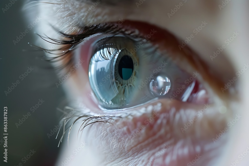 Poster smart contact lens monitoring glucose levels for continuous diabetes management comprehensive visual