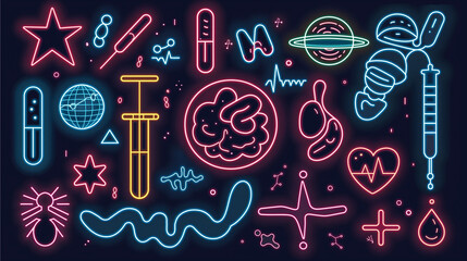 Fototapeta premium icons set for medical