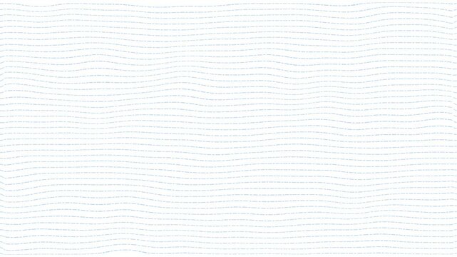 Abstract striped video background with waving blue lines loop animation white background