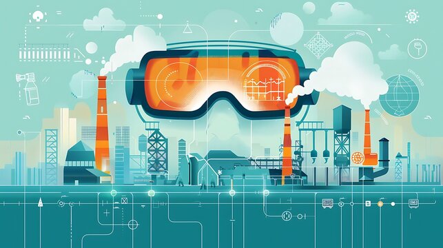 Wearable engineering device monitoring environmental factors for safety and health in industrial settings complete infographic scrutiny of wearable tech in future industrial engineering