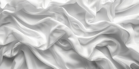 focus Soft sleep night bedroom sheet bed unmade surface Close rippled texture fabic wrinkled White fabric background bedding duvet comfort clothes design material 
