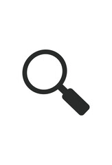 simple magnifying glass symbol. simple search icon