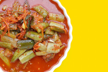 Kimchi korea food, cucumber kimchi