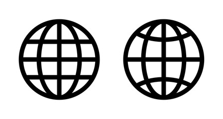 Obraz premium Web icon vector isolated on white background. Website vector icon. Internet world vector