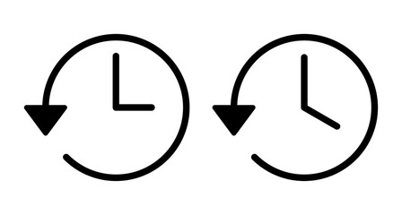 History icon vector isolated on white background. History vector icon